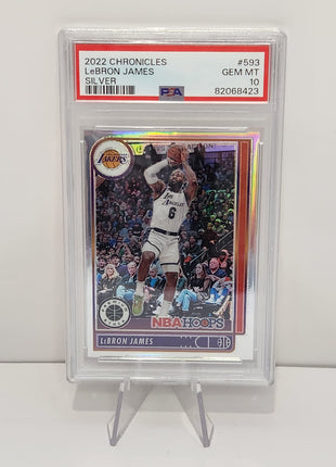 Lebron James 2022/23 - Chronicles Silver Prism #593 **PSA GEM MINT 10** POP 4 - Premium  from 1of1 Collectables - Just $295! Shop now at 1of1 Collectables