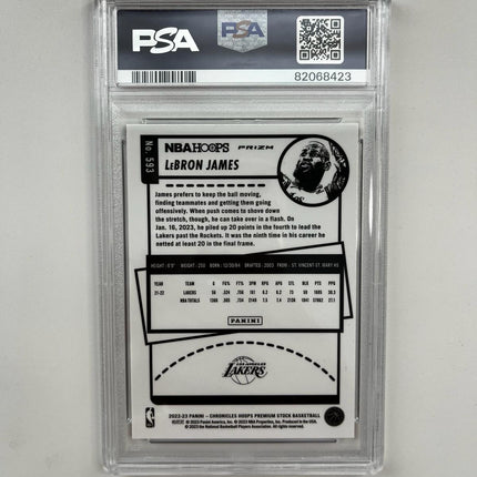 Lebron James 2022/23 - Chronicles Silver Prism #593 **PSA GEM MINT 10** POP 4 - Premium  from 1of1 Collectables - Just $295! Shop now at 1of1 Collectables