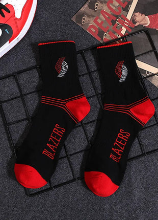 Portland Trailblazers NBA Socks (Size 8-11) - Red/Black - Premium Clothing from 1of1 Collectables - Just $7! Shop now at 1of1 Collectables