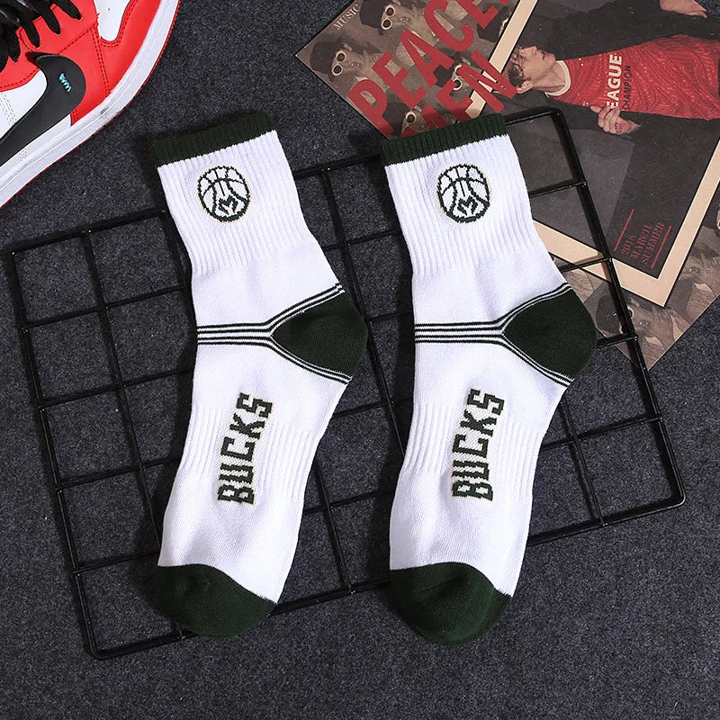 Milwaukee Bucks NBA Socks (Size 8-11) - White/Green - Premium Clothing from 1of1 Collectables - Just $7! Shop now at 1of1 Collectables