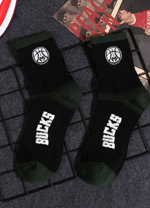 Milwaukee Bucks NBA Socks (Size 8-11) - Black/Green - Premium Clothing from 1of1 Collectables - Just $7! Shop now at 1of1 Collectables