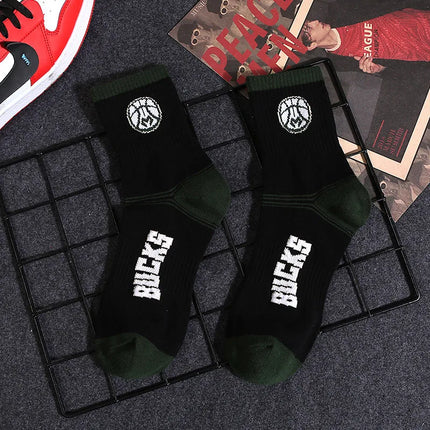 Milwaukee Bucks NBA Socks (Size 8-11) - Black/Green - Premium Clothing from 1of1 Collectables - Just $7! Shop now at 1of1 Collectables