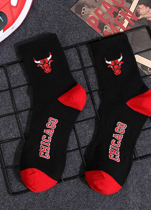 Chicago Bulls NBA Socks (Size 8-11) - Black/Red - Premium Clothing from 1of1 Collectables - Just $7! Shop now at 1of1 Collectables