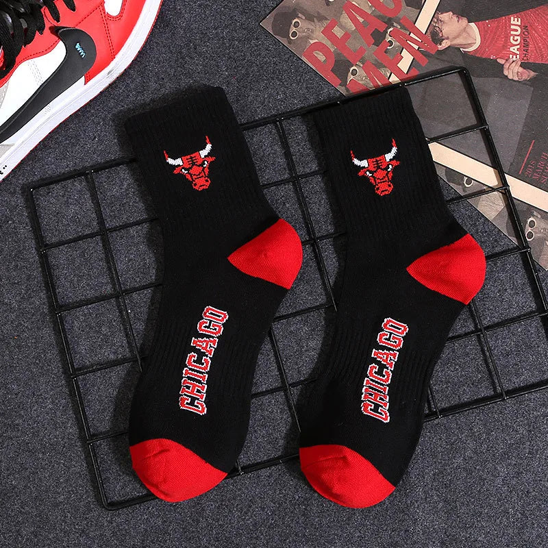 Chicago Bulls NBA Socks (Size 8-11) - Black/Red - Premium Clothing from 1of1 Collectables - Just $7! Shop now at 1of1 Collectables