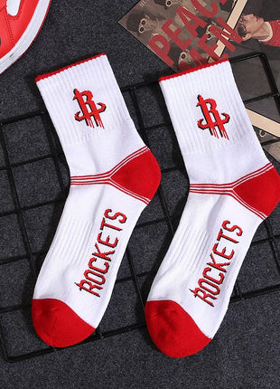 Houston Rockets NBA Socks (Size 8-11) - White Red - Premium Clothing from 1of1 Collectables - Just $7! Shop now at 1of1 Collectables