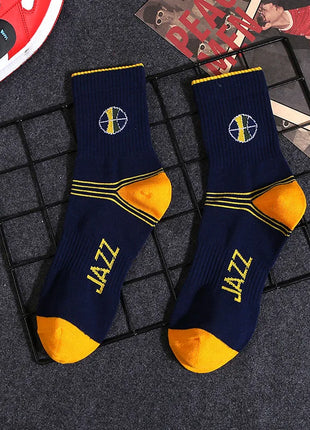 Utah Jazz NBA Socks (Size 8-11) - Blue/Yellow - Premium Clothing from 1of1 Collectables - Just $7! Shop now at 1of1 Collectables
