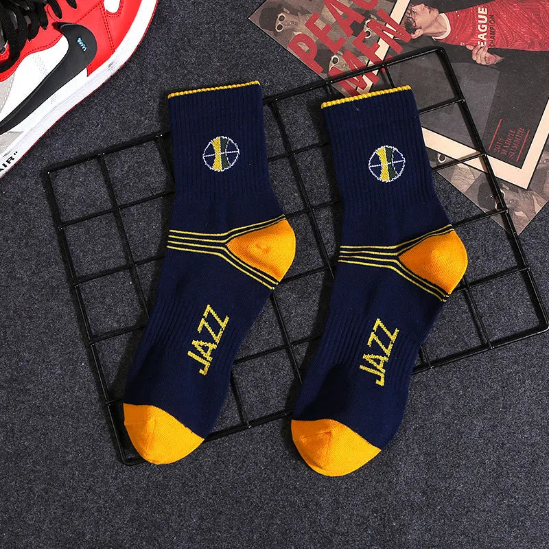 Utah Jazz NBA Socks (Size 8-11) - Blue/Yellow - Premium Clothing from 1of1 Collectables - Just $7! Shop now at 1of1 Collectables