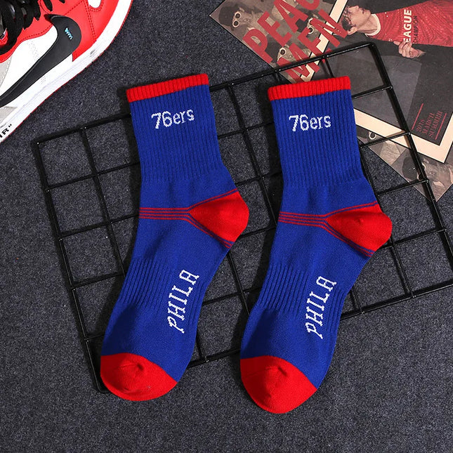 Philadelphia 76ers NBA Socks (Size 8-11) - Blue/Red - Premium Clothing from 1of1 Collectables - Just $7! Shop now at 1of1 Collectables