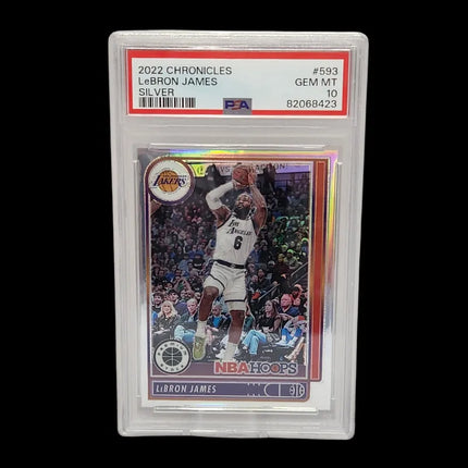 Lebron James 2022/23 - Chronicles Silver Prism #593 **PSA GEM MINT 10** POP 4 - Premium  from 1of1 Collectables - Just $295! Shop now at 1of1 Collectables