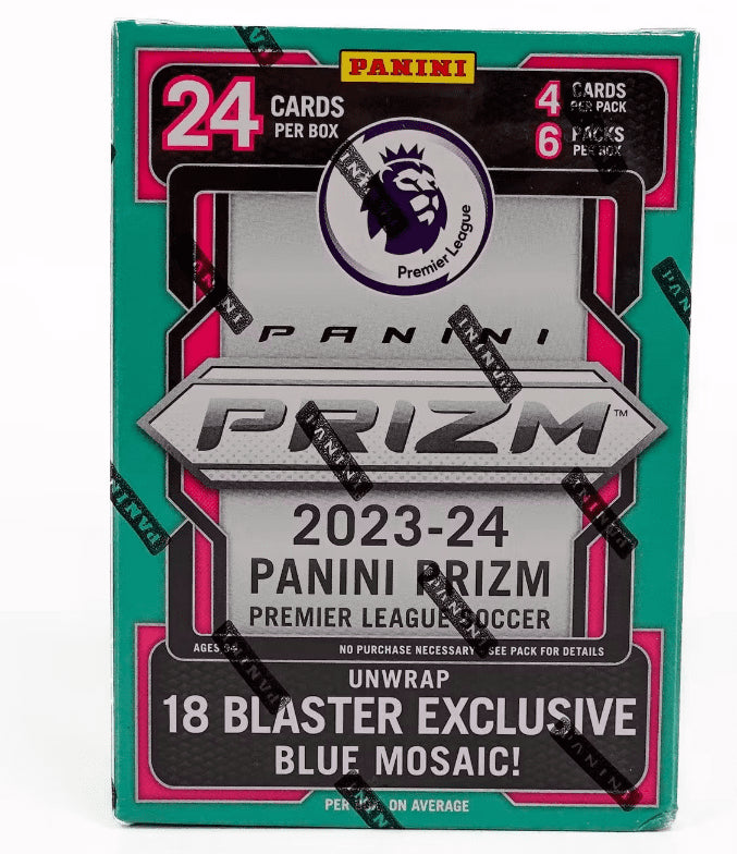 2023-24 Panini Prizm EPL Blaster [Blue Mosaic Fanatics] **FACTORY SEALED** - Premium HOBBY, BLASTER & RETAIL BOXES from 1of1 Collectables AU - Just $85! Shop now at 1of1 Collectables