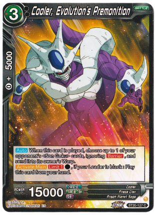 Cooler, Evolution's Premonition - Power Absorbed (DBS-B20) - Premium Cooler from 1of1 Collectables - Just $2! Shop now at 1of1 Collectables