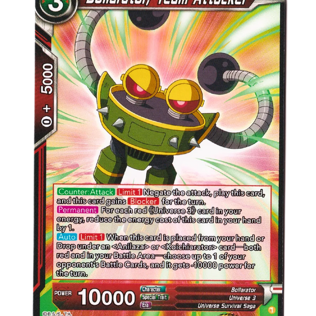 Bollarator, Team Attacker - Power Absorbed (DBS-B20) - Premium Bollarator from 1of1 Collectables - Just $2! Shop now at 1of1 Collectables