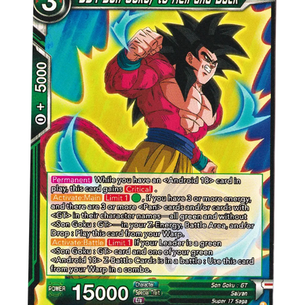 SS4 Son Goku, to Hell and Back - Power Absorbed (DBS-B20) - Premium Son Goku from 1of1 Collectables - Just $2! Shop now at 1of1 Collectables