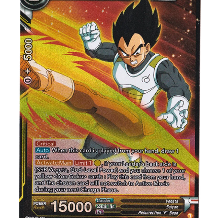 Vegeta, Trial Run - Wild Resurgence (BT21) - Premium Vegeta from 1of1 Collectables - Just $2! Shop now at 1of1 Collectables