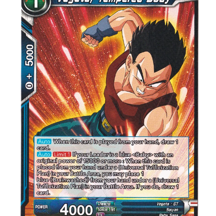 Vegeta, Tempered Body - Wild Resurgence (BT21) - Premium Vegeta from 1of1 Collectables - Just $2! Shop now at 1of1 Collectables