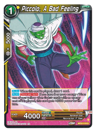 Piccolo, A Bad Feeling - Wild Resurgence (BT21) - Premium Piccolo from 1of1 Collectables - Just $2! Shop now at 1of1 Collectables