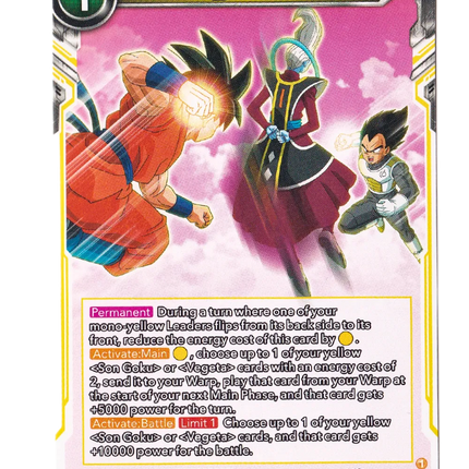 Training With Whis - Wild Resurgence (BT21) - Premium Training With Whis from 1of1 Collectables - Just $2! Shop now at 1of1 Collectables