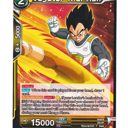 Vegeta, Trial Run - Wild Resurgence (BT21) (FOIL) - Premium Vegeta from 1of1 Collectables - Just $4! Shop now at 1of1 Collectables