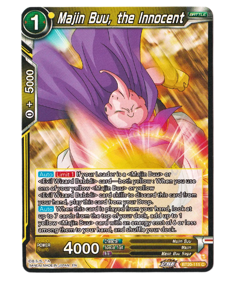 Majin Buu, the Innocent - Power Absorbed (DBS-B20) - Premium Majin Buu from 1of1 Collectables - Just $2! Shop now at 1of1 Collectables