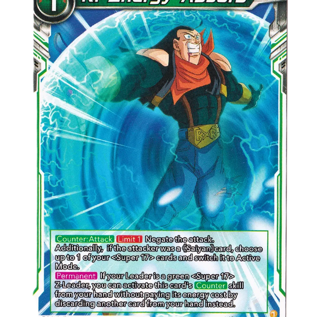 Ki Energy Absorb - Power Absorbed (DBS-B20) - Premium Ki Energy Absorb from 1of1 Collectables - Just $2! Shop now at 1of1 Collectables