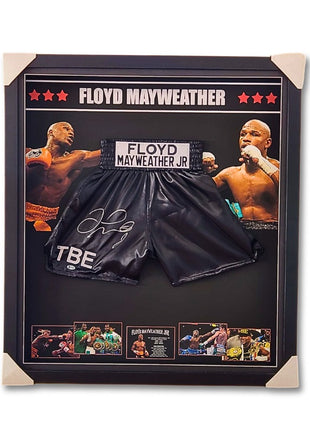 Floyd Mayweather Boxing Signed Trunks **BECKET AUTHENTIC** - Premium memorabilia from 1of1 Collectables AU - Just $1395! Shop now at 1of1 Collectables