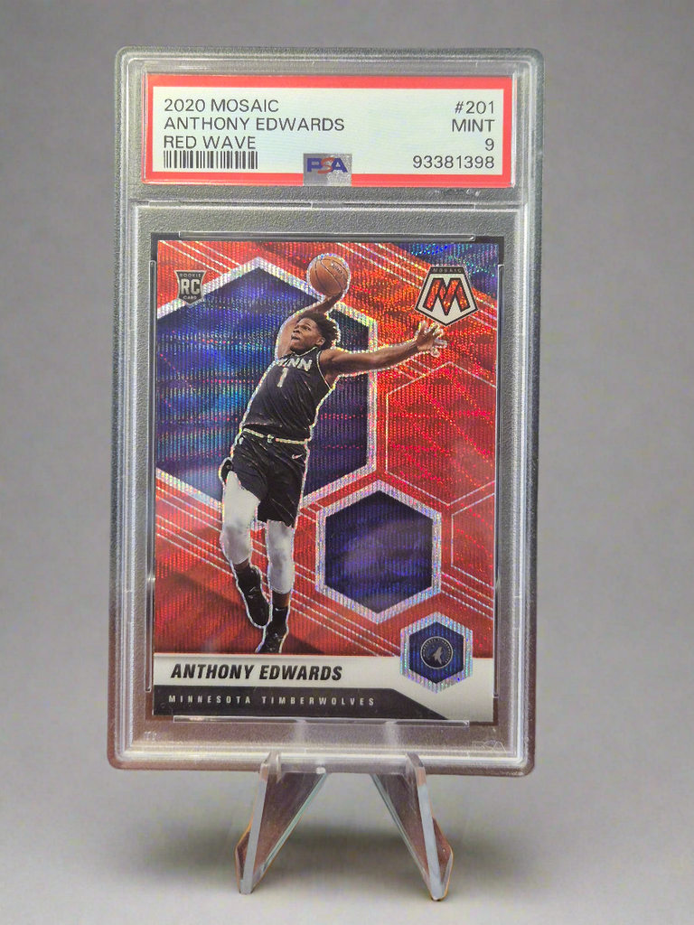 Anthony Edwards 2020/21 Mosaic Red Wave RC #201 **PSA MINT 9** - Premium  from 1of1 Collectables - Just $175! Shop now at 1of1 Collectables