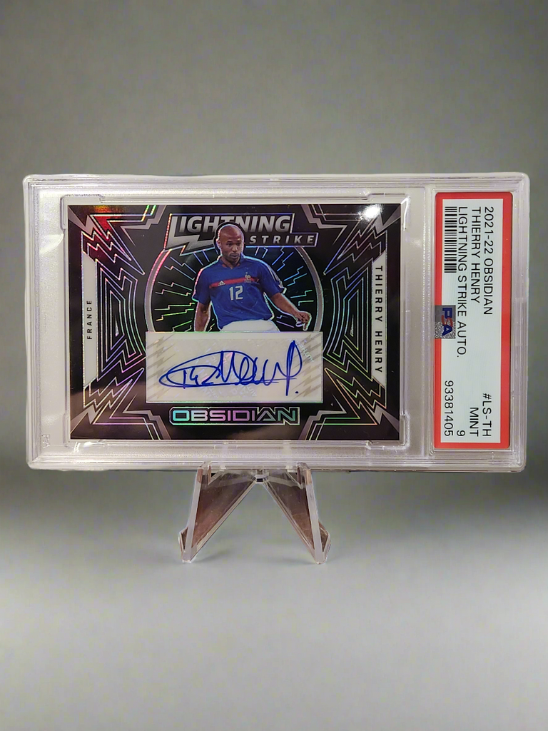 Thierry Henry 2021/22 Obsidian Lightning Strike Auto #LS-TH **26/30** **PSA MINT 9** - Premium  from 1of1 Collectables - Just $685! Shop now at 1of1 Collectables