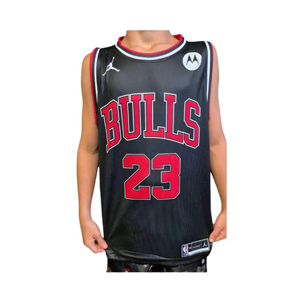 BASKETBALL SINGLET: NBA CHICAGO BULLS JORDAN BLACK/RED (SIZES AVAILABLE) - 1of1 Collectables