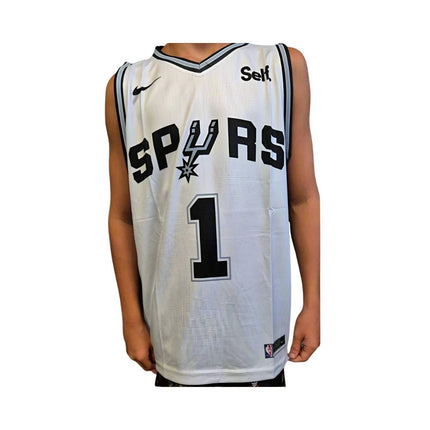 BASKETBALL SINGLET: NBA VICTOR WEMBANYAMA SPURS (SIZES AVAILABLE) - 1of1 Collectables