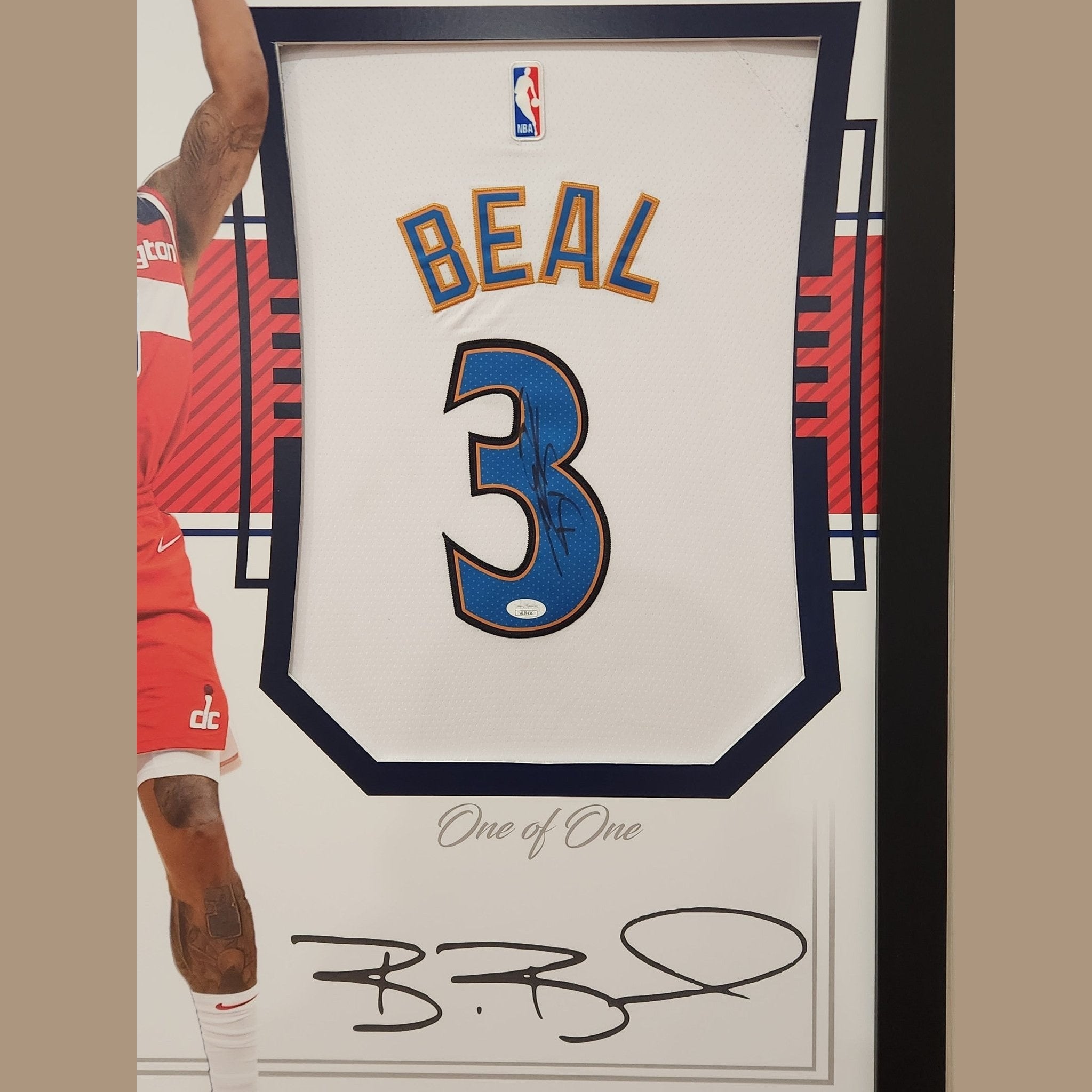 Bradley Beal Washington Wizards Signed Jersey - National Treasures Framed **JSA AUTHENTICATED** - 1of1 Collectables