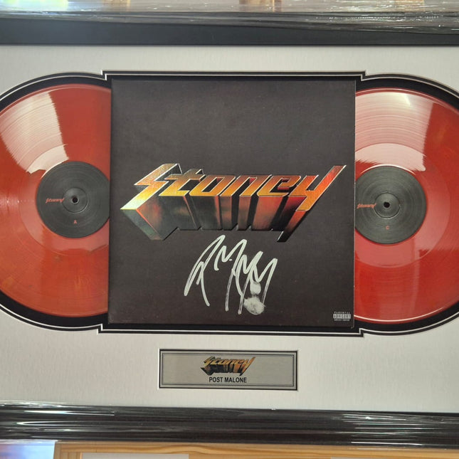 Post Malone Signed Framed Record - Stoney **JSA AUTHENTICATED** - Premium Record from 1of1 Collectables - Just $1250! Shop now at 1of1 Collectables