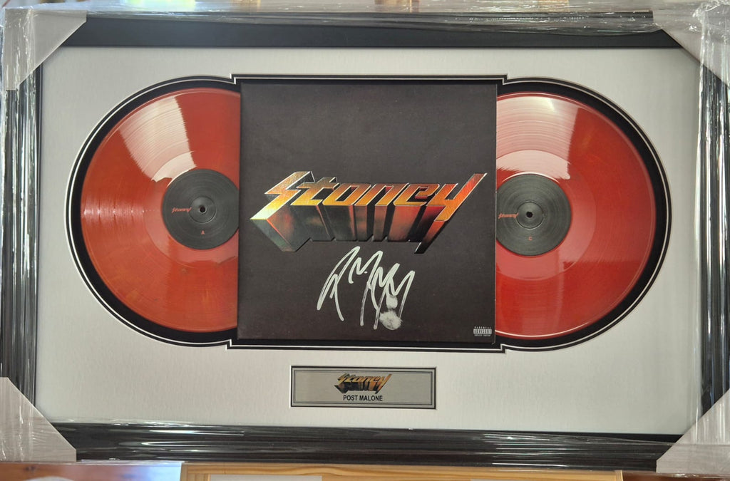 Post Malone Signed Framed Record - Stoney **JSA AUTHENTICATED** - Premium Record from 1of1 Collectables - Just $1250! Shop now at 1of1 Collectables