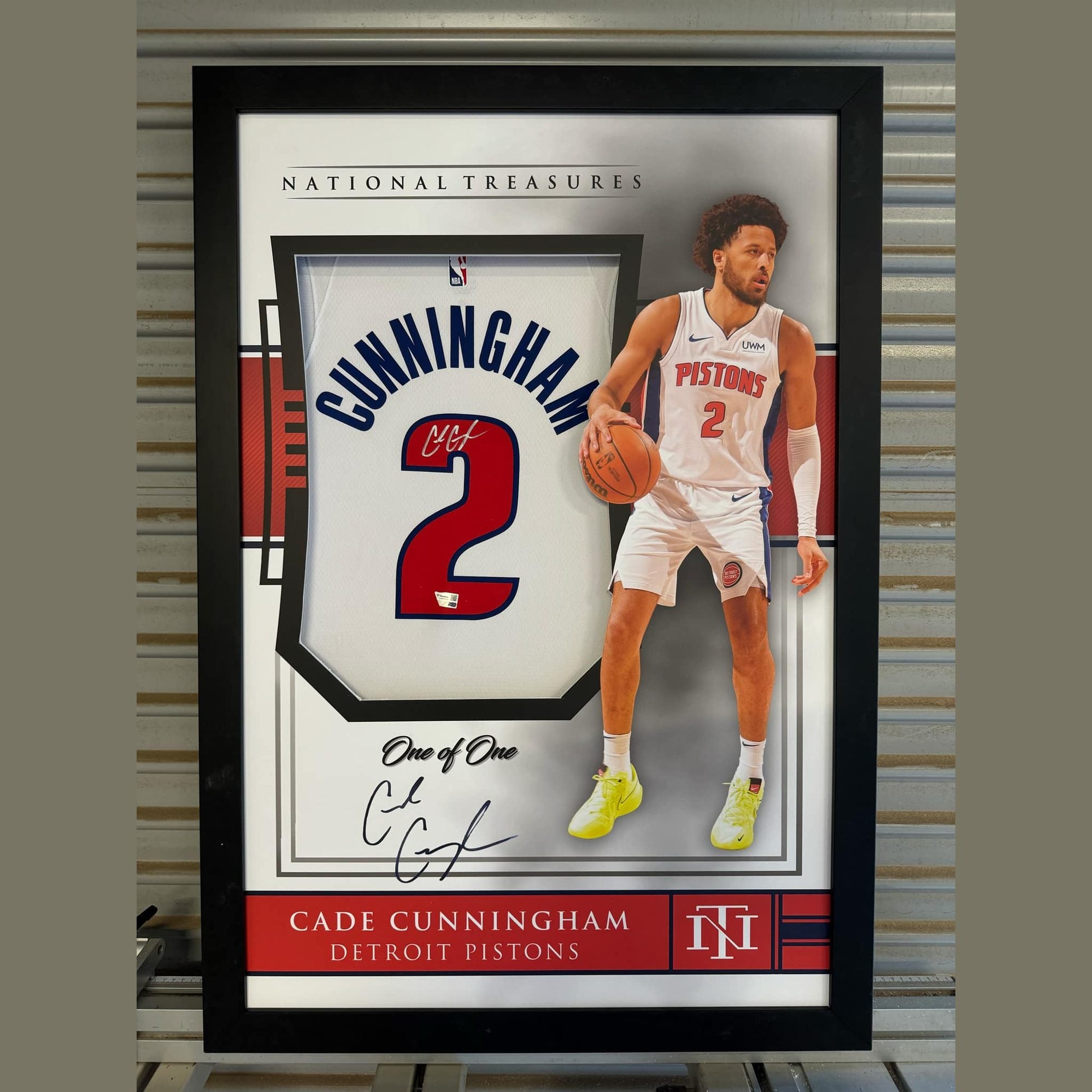 Cade Cunningham Detroit Pistons Signed Jersey - National Treasures Framed **FANATICS AUTHENTICATED** - 1of1 Collectables