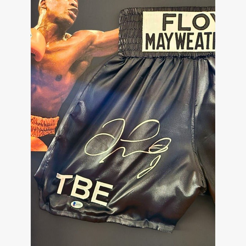 Floyd Mayweather Boxing Signed Trunks **BECKET AUTHENTIC** - 1of1 Collectables
