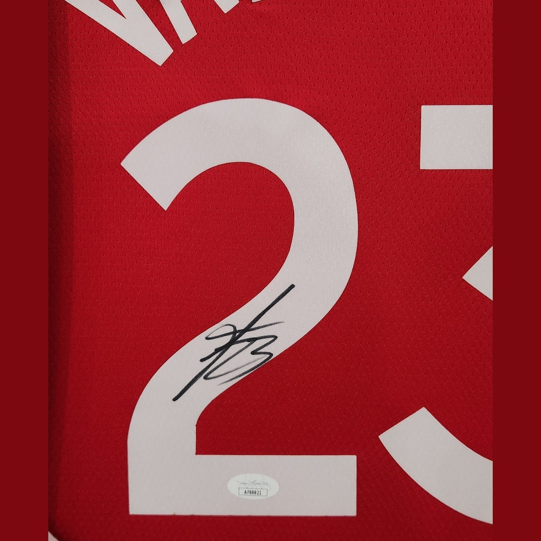 Fred Van Fleet Toronto Raptors Signed Jersey - National Treasures Framed **JSA AUTHENTICATED** - 1of1 Collectables