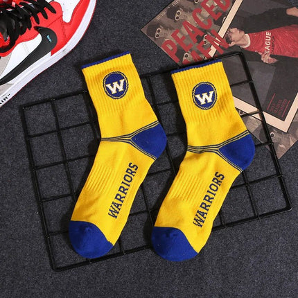 Golden State Warriors NBA Socks (Size 8 - 11) - Yellow/Blue - 1of1 Collectables