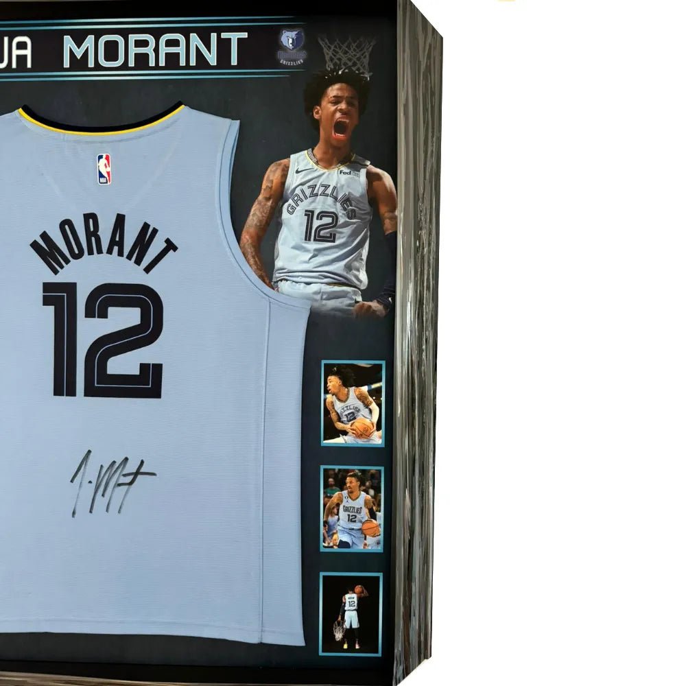 Ja Morant Signed Memphis Grizzlies Jersey - Framed **JSA AUTHENTICATED** - 1of1 Collectables