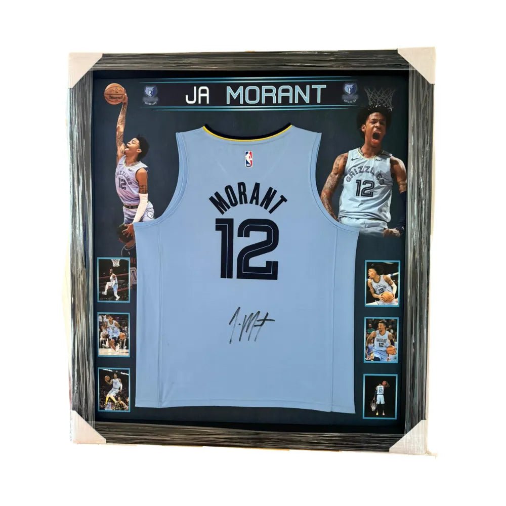 Ja Morant Signed Memphis Grizzlies Jersey - Framed **JSA AUTHENTICATED** - 1of1 Collectables