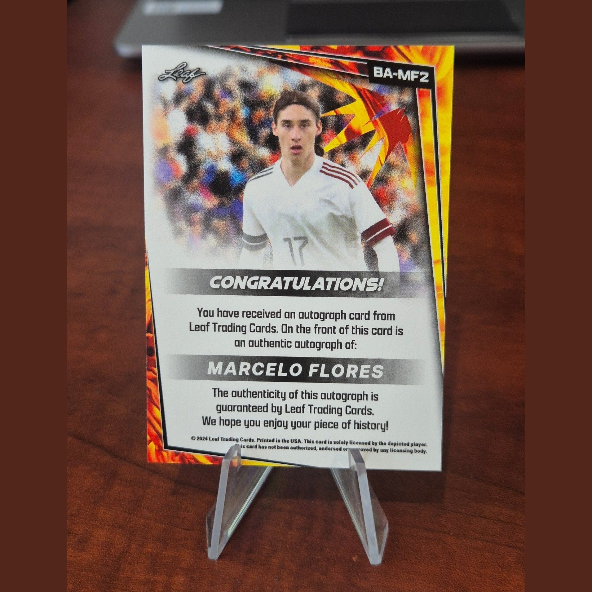 Marcelo Flores 2023/24 Leaf Autographs #BA - MF2 - 1of1 Collectables