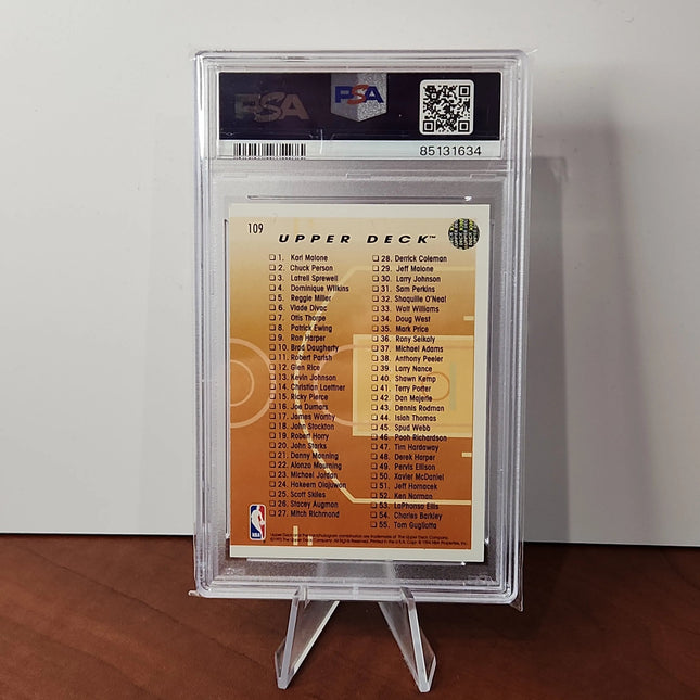 Michael Jordan 1993/94 Upper Deck Checklist #1 - 55 - **PSA NM 7** - 1of1 Collectables