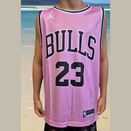 NBA CHICAGO BULLS X JORDAN PINK CUSTOM BASKETBALL SINGLET (CHOOSE SIZE) - 1of1 Collectables