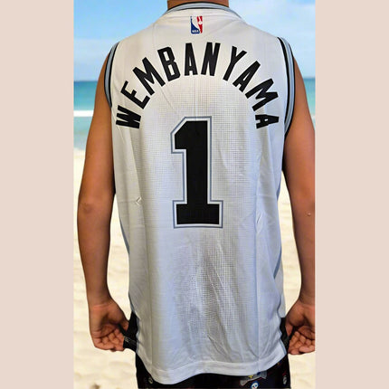 NBA VICTOR WEMBANYAMA SPURS BASKETBALL SINGLET (CHOOSE SIZE) - 1of1 Collectables