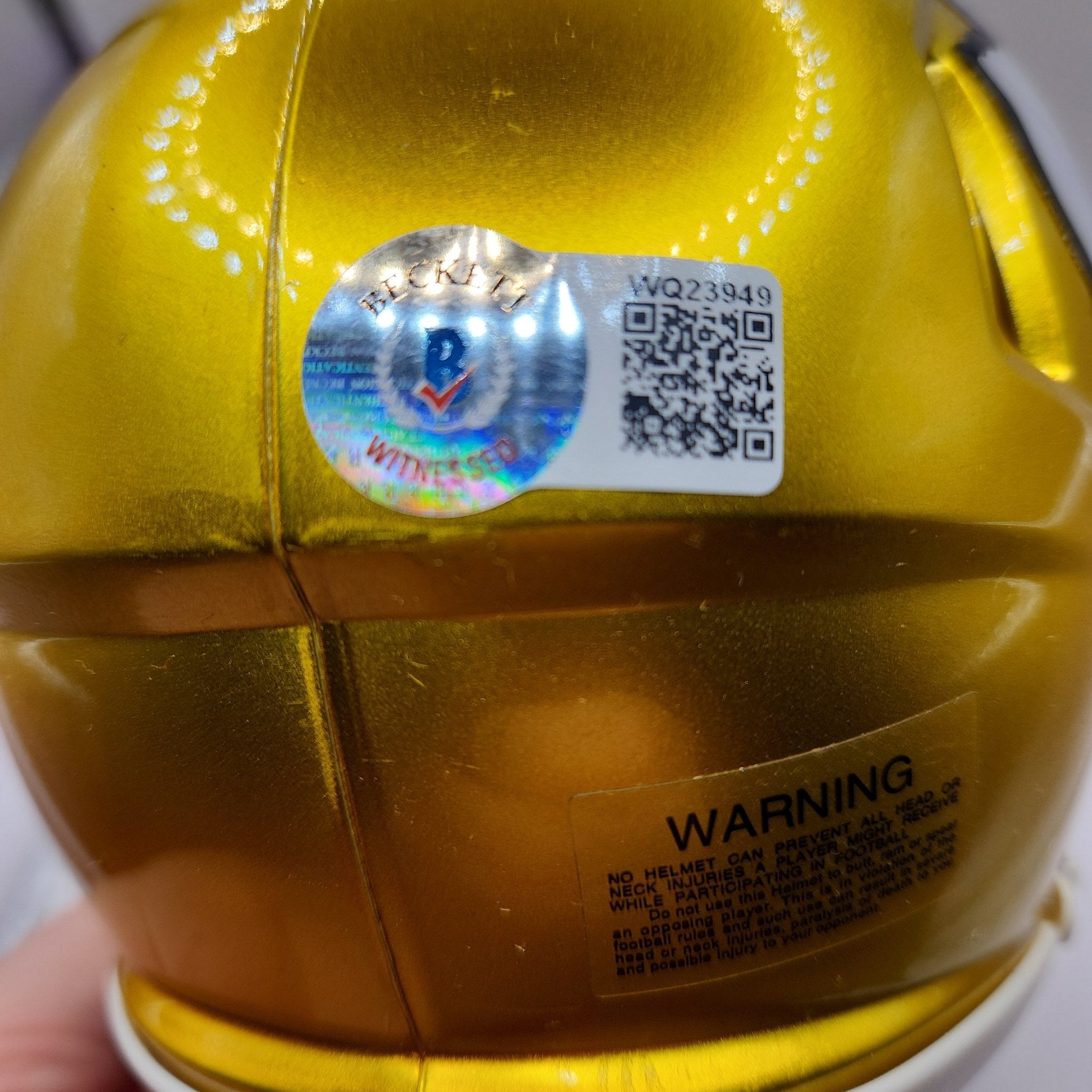 Patrick Mahomes KC Chiefs Autographed Riddell Flash Alternate Mini Helmet **BECKETT AUTHENTICATED** - 1of1 Collectables