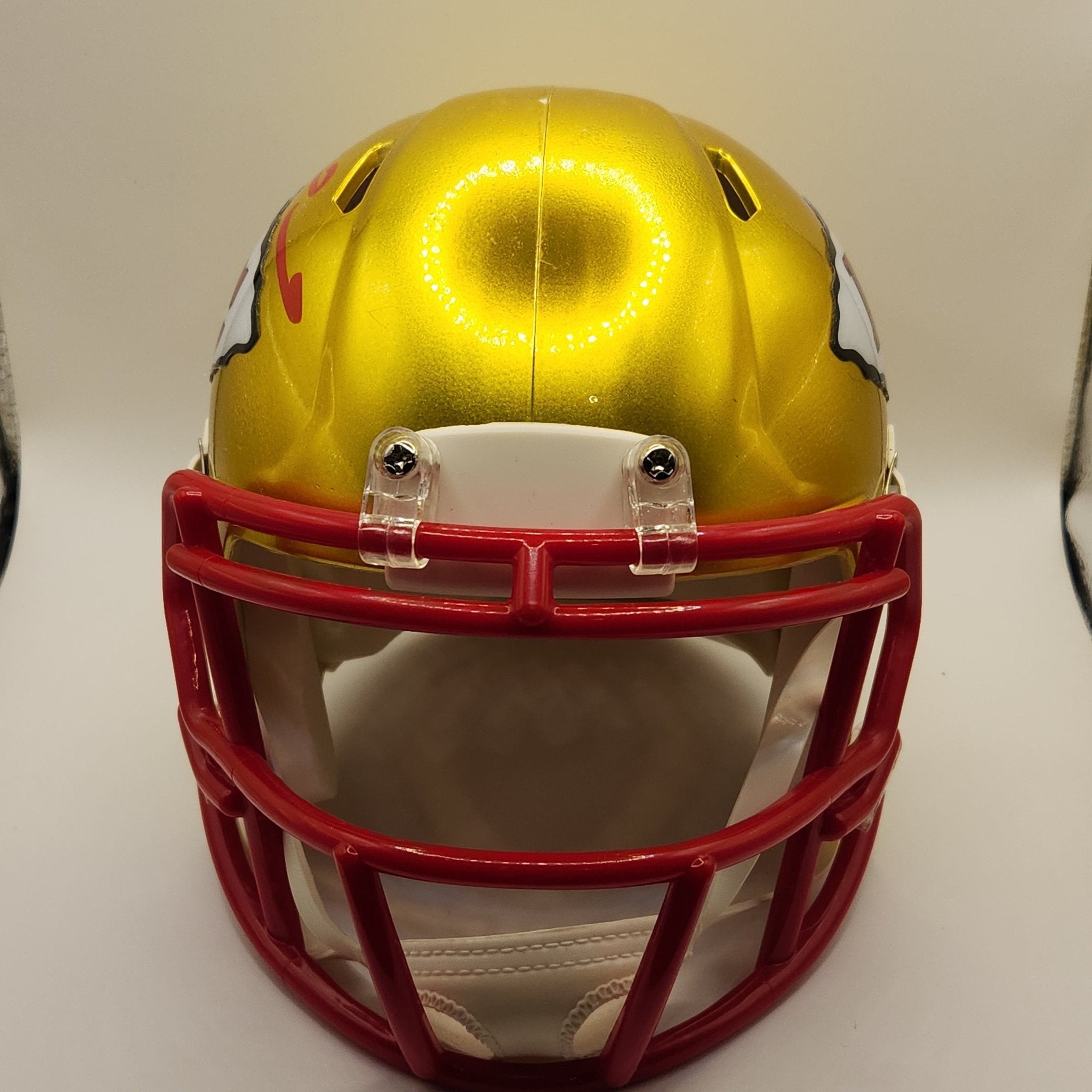 Patrick Mahomes KC Chiefs Autographed Riddell Flash Alternate Mini Helmet **BECKETT AUTHENTICATED** - 1of1 Collectables