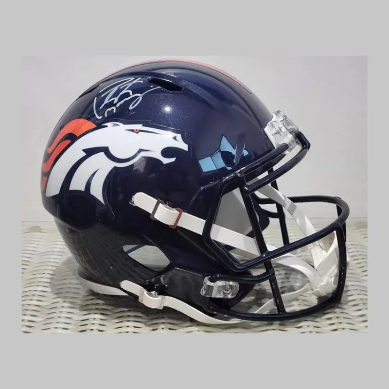 Payton Manning Denver Broncos Autographed Riddell Full Size Helmet **FANATICS AUTHETICATED** - 1of1 Collectables