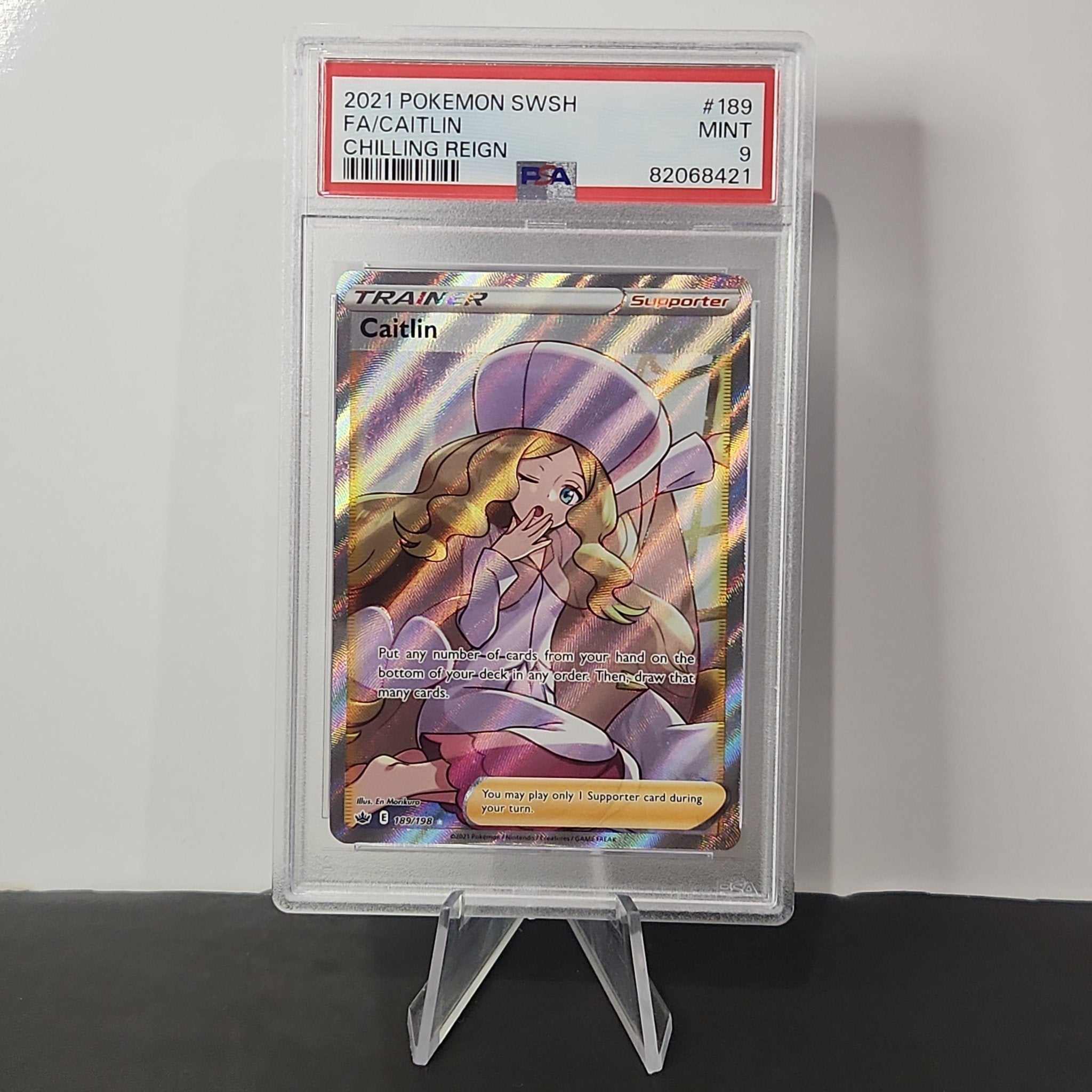 Pokemon 2021/22 Caitlin Full Art Ultra Rare Chilling Reign PSA 9 | Best Price in 2024 at 1of1 Collectables Pokemon 2021/22 Caitlin Full Art Ultra Rare Chilling Reign PSA 9 | Best Price in 2024 at 1of1 Collectables