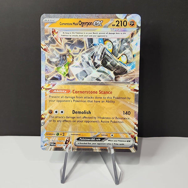Pokemon Cornerstone Mask Ogerpon EX 112/167 Twilight Masquerade
