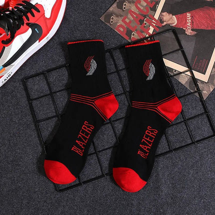 Portland Trailblazers NBA Socks (Size 8 - 11) - Red/Black - 1of1 Collectables
