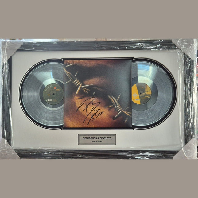 Post Malone Signed Framed Record - Beer Bongs & Bentleys **JSA AUTHENTICATED** - 1of1 Collectables