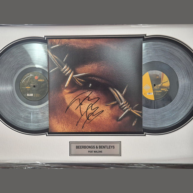 Post Malone Signed Framed Record - Beer Bongs & Bentleys **JSA AUTHENTICATED** - 1of1 Collectables